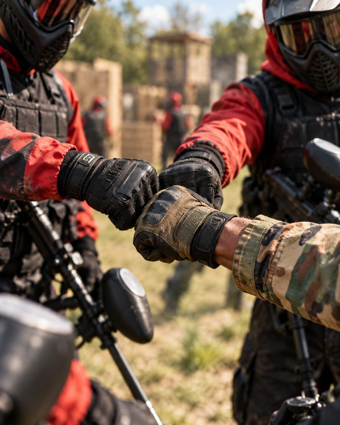 Check de poing entre coequipiers d'une escouade WARZONE