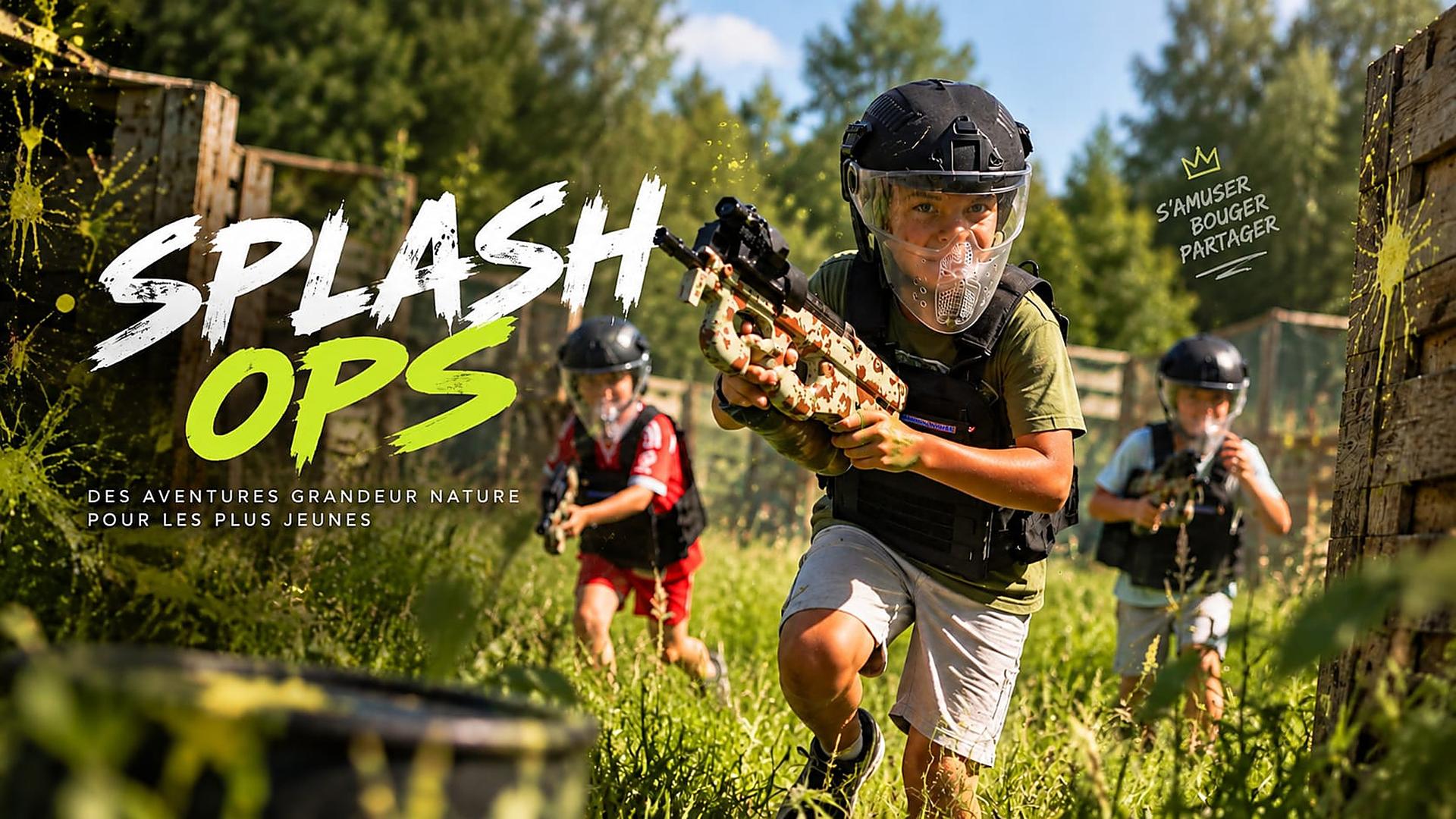 SPLASH OPS : jeune joueur de Gelly Ball equipe sur le terrain WARZONE